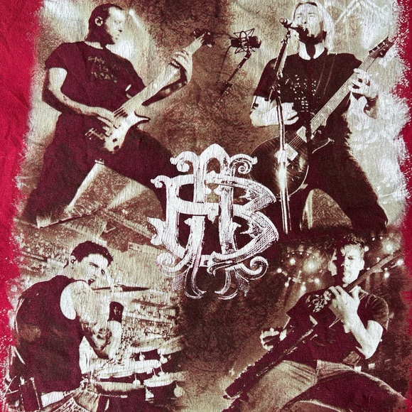 Retro Nickelback 2009 Concert Tour Short Sleeve Tee Shirt - Picture 2 of 10